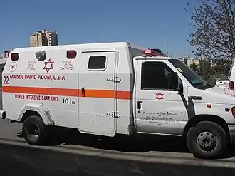 Armored mobile intensive care unit, Jerusalem District 2006.