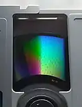 An opened MO Disk, showing the sectors.
