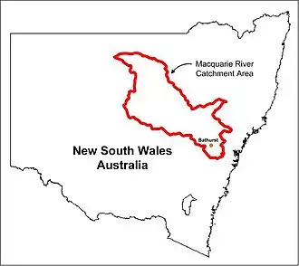 Macquarie River Catchment Map