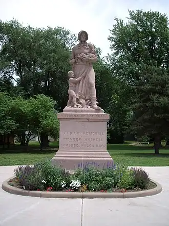 Madonna of the Trail monument in Council Grove