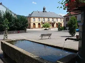 The town hall in Saales