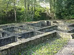 Ruins of the Gallo-Roman baths.