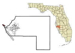 Location in Manatee County, Florida