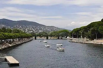 Mouth of the Siagne in Mandelieu-la-Napoule