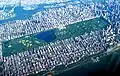 It is easy to see the grid plan in Manhattan, in New York City. Central Park is the large rectangular green space. The plan was put into place in 1811.