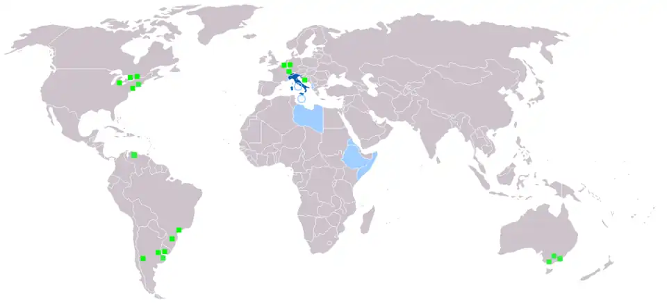 Where italian is spoken in the world