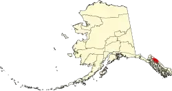 State map highlighting Juneau