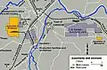 Map of the three main Auschwitz camps