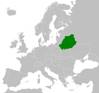 Land claimed by the BNR at the time.
