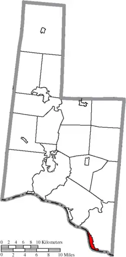 Location of Aberdeen in Brown County