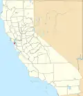 State map highlighting San Francisco County