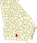State map highlighting Cook County