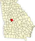State map highlighting Crawford County