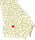 State map highlighting Crisp County