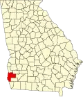 State map highlighting Early County