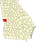 State map highlighting Harris County