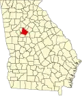 State map highlighting Henry County
