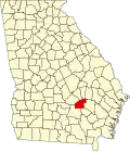 State map highlighting Jeff Davis County