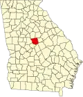 State map highlighting Jones County