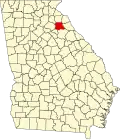 State map highlighting Madison County