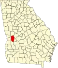 State map highlighting Marion County