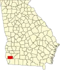 State map highlighting Miller County