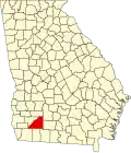 State map highlighting Mitchell County