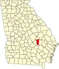 State map highlighting Montgomery County