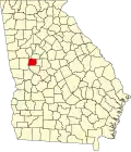 State map highlighting Pike County