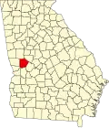 State map highlighting Talbot County