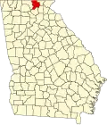 State map highlighting Union County
