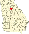 State map highlighting Walton County