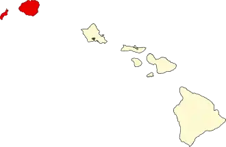 State map highlighting Kauaʻi County