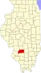 State map highlighting Clinton County