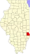 State map highlighting Crawford County
