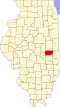 State map highlighting Douglas County