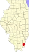 State map highlighting Gallatin County