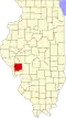 State map highlighting Greene County