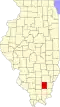 State map highlighting Hamilton County