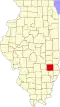 State map highlighting Jasper County