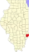 State map highlighting Lawrence County