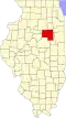State map highlighting Livingston County