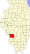 State map highlighting Madison County