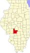 State map highlighting Montgomery County