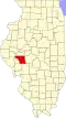 State map highlighting Morgan County