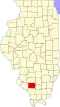 State map highlighting Perry County