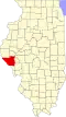 State map highlighting Pike County
