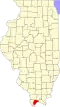 State map highlighting Pulaski County