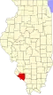 State map highlighting Randolph County