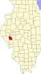 State map highlighting Scott County